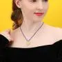 SISMIURRA 12 Zodiac Necklace 18K Gold Plated Natural Stone Chain 5A CZ Astrology Coin Pendant Necklace Birthday Jewelry Gifts for Women Girls