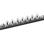HZMAN Unisex Black Metal Spike Studded Punk Rock Biker Wide Strap Leather Bracelet