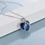Heart Necklace Sterling Silver I Love You Forever Infinity Love Heart Pendant Necklace Jewelry Birthday Anniversary Mothers Day Jewellery Gifts for Women Mom Girlfriend Daughter Her