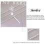 Jeweky Layered Sequin Necklaces Silver Beaded Choker Necklace Bar Pendant Chain Adjustable Jewelry for Women and Girls