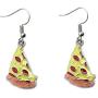 Pizza Hamburger French fries Hot dog Cola Novelty Food Stud Earring Set for Women Girls Jewelry Gifts 6 Pairs Pack