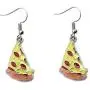 Pizza Hamburger French fries Hot dog Cola Novelty Food Stud Earring Set for Women Girls Jewelry Gifts 6 Pairs Pack