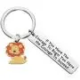 ENSIANTH Wizard of Oz Jewelry If You Have The Courage to Begin You Have The Courage to Succeed Keychain Lion Lover Gifts Animal Positive Jewelry Graduation Student Gift