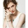 ISAACSONG.DESIGN Women’s Silver Plated Rhinestone Teardrop Necklace, Earring, Bracelet Bridal Jewelry Set for Wedding