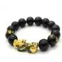 MANRUO Feng Shui The Best Prosperity Black Bead Bracelet with Color Changed Pi Xiu/Pi Yao Attract Wealth and Good Luck MANRUO Feng Shui The Best Prosperity Black Bead Bracelet with Color Changed Pi Xiu/Pi Yao Attract Wealth and Good Luck
