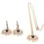 Jewelry Set for Women 18K Plated Evil Eye Earrings & Pendant Necklace ''18 Inches'' Length Jewelry Set for Women 18K Plated Evil Eye Earrings & Pendant Necklace ''18 Inches'' Length