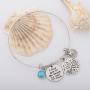 KUIYAI I Love You to The Beach and Back Bracelet Starfish Charm Bracelet Beach Lover Jewelry for Couple