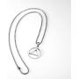UNISEX Stainless Steel AA Symbol Alcoholics Anonymous Pendant Necklace Jewelry Gifts