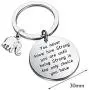 KUIYAI Elephant Keychains You Never Know How Strong You are Inspirational Gift for Graduate Elephant Lovers