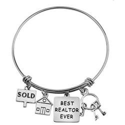 FUTOP Realtor Closing Gift Best Realtor Ever Bracelet Real Estate Agent Appreciation Gift