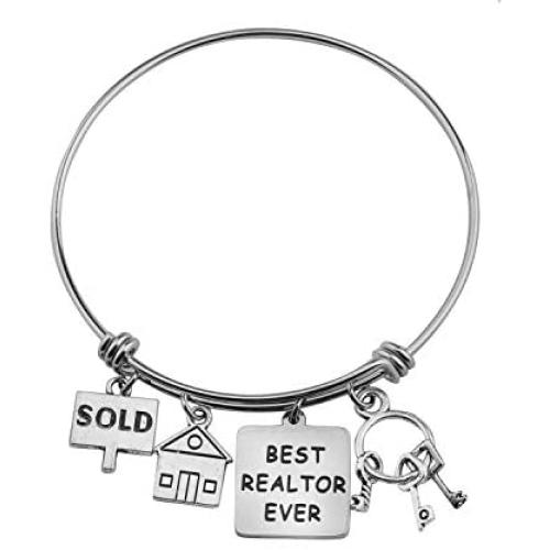 FUTOP Realtor Closing Gift Best Realtor Ever Bracelet Real Estate Agent Appreciation Gift