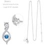 Mothers Day Necklace for Mom Birthday Gifts Forever Love Infinity Sterling Silver December Citrine Birthstone Jewelry Pendant Necklace for Women wife