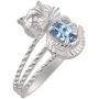 RYLOS Rings for Women Sterling Silver CAT Ring 7X5MM Oval Gemstone & Diamonds Birthstone Jewelry for Women Sterling Silver Rings for Women Diamond Rings for Women Size 5,6,7,8,9,10,11,12,13