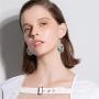 DAMLENG Unique Charm Paint Palette Dangle Earrings Paint Brush Drop Earrings For Women Artist Painter Jewelry Gifts (Silver)