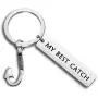 WUSUANED My Best Catch Baseball Mitt Keychain Gift for Couples WUSUANED My Best Catch Baseball Mitt Keychain Gift for Couples