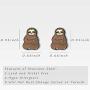 Sloth Earrings Sloth Gifts for Women Sloth Accessories Jewelry Sloth Lover Gifts