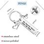 PENQI Nurse Mom Keychain Gift Nursing Themed Jewelry Medical Student Gift My Favorite Nurse Calls Me Mom Keychain Nursing Graduation Gift from Mom