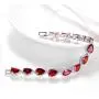 SELOVO Wedding Bridal Teardrop Bracelet Chain Link Cubic Zirconia Silver Tone
