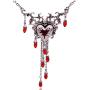 Halloween Fashion Blood Heart Rose Skull Collar Necklace Punk Gothic Jewelry Women Necklace (Necklace2)