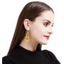 D EXCEED Womens Chandelier Drop Earrings Gift Wrapped Fashion Gold Cutout Tiered Dangle Drop Earrings