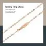 KEZEF Rose Gold Plated Sterling Silver Cable Chain KEZEF Rose Gold Plated Sterling Silver Cable Chain