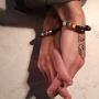 Wollet Titanium Stainless Steel Magnet Rainbow LGBT Pride Handmade Braided Bracelet PU Leather Weave Plaited Jewelry