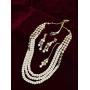 Aheli Classy Bollywood Party Wedding Necklace and Earrings with Maang Tikka Set Indian Traditional Ethnic Festive Jewelry for Women