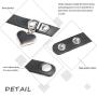 Bodiy Punk Leather Choker Necklaces Black Gothic Love Heart Pendant Necklace Jewelry for Women and Girls