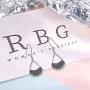 925 Sterling Silver RBG Dissent Collar Earrings Dangle Drop Jewelry Gifts for Women Fan of Ruth Bader Ginsburg