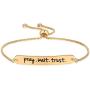 Hazado Pray Wait Trust Bracelet, Prayer Gift for Women, Christian Gift, Spiritual Gift, Religious Jewelry, Prayer Reminder Gift, Pray Always, Trust in God