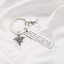 FUSTMW Nurse Gift Nurse Keychain RN Charm Nursing Graduation Gift Medical Jewelry Nurse Inspirational Gifts