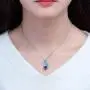 CiNily Heart Pendant Necklace 14K White Gold/Rose Gold Plated Opal Jewelry for Women Girls CiNily Heart Pendant Necklace 14K White Gold/Rose Gold Plated Opal Jewelry for Women Girls