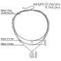 Good Luck Mens Stainless Steel Chain Necklace Silver Color Pendant Layered Necklace for Women with Lucky Number 7