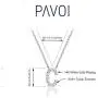 PAVOI 14K White Gold Plated Cubic Zirconia Initial Necklace | Letter Necklaces for Women