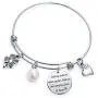 TzrNhm Blossom Long Distance Friendship Gifts for Her Friends are Always Close at Heart Bangle Keychain