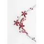 Faship Gorgeous Rhinestone Crystal Floral Necklace Earrings Set