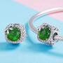Birthstone Charm for Charms Bracelet 925 Sterling Silver Bowknot Birthday Crystal Charms for Bracelet and Necklace