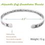 RENYILIN Creative Cuff Bracelet, Zodiac Bracelet, Inspirational Stainless Steel Bracelet for Men and Women