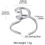 Personalized Silver Initial Letter Ring Open Ring Adjustable Women Statement Rings Party Jewelry 925 Sterling Silver A-Z 26 Letters Initial Name Rings for Women Men,Crystal or Twisted Style