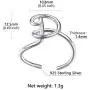 Personalized Silver Initial Letter Ring Open Ring Adjustable Women Statement Rings Party Jewelry 925 Sterling Silver A-Z 26 Letters Initial Name Rings for Women Men,Crystal or Twisted Style