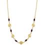 In Season Jewelry 18k Gold Plated St Benedict Medal Necklace Evil Eye Protection Simulated Azabache 17''