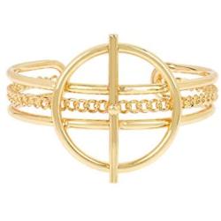BCBGeneration Geometric Circle Link Cuff Bracelet