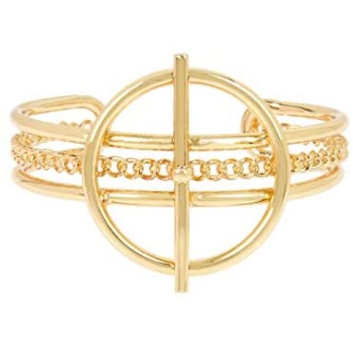 BCBGeneration Geometric Circle Link Cuff Bracelet