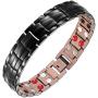 Feraco Copper Bracelet for Men 4 Elements Magnetic Bracelets Pain Relief for Arthritis Elegant 99.99% Solid Copper Jewelry with Magnets Feraco Copper Bracelet for Men 4 Elements Magnetic Bracelets Pain Relief for Arthritis Elegant 99.99% Solid Copper Jewelry with Magnets