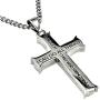 North Arrow Shop Philippians 4:13 Jewelry, Cross Necklace Strength Bible Verse, Stainless Steel with Ball Chain (24'' Curb Chain)