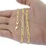 Nuragold 14k Yellow Gold 5.5mm Solid Figaro Chain Link Pendant Necklace, Mens Jewelry Lobster Lock 20'' 22'' 24'' 26'' 28'' 30'' Nuragold 14k Yellow Gold 5.5mm Solid Figaro Chain Link Pendant Necklace, Mens Jewelry Lobster Lock 20'' 22'' 24'' 26'' 28'' 30''