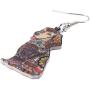 WEVENI Acrylic Cartoon Cute Labrador Dog Earrings Dangle Drop Fashion Jewelry For Women Girls Charm Gift