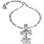 GWOOD Riddle Box Pendant 24 Inch Necklace with Silver Color 5mm Figaro Style Chain