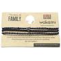 Wakami Family Friendship Bracelet | Handmade Wrap Bracelet | Initial Charm String Bracelets Mother, Father, Brother, Sister Gifts | Wax Coated, Waterproof, Braided, Zinc | Letter, Colorful