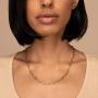 Reoxvo 18K Plated Gold Chain Necklaces for Women Paperclip Necklace and Bracelet Sets